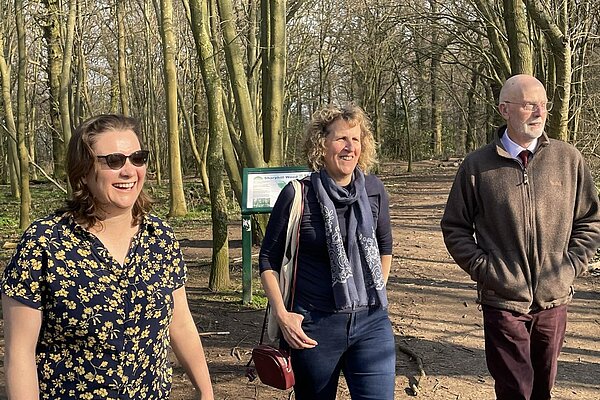 Vicky Price, Cllr Sara Dellar and Rod Jones